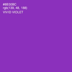 #8B30BC - Vivid Violet Color Image